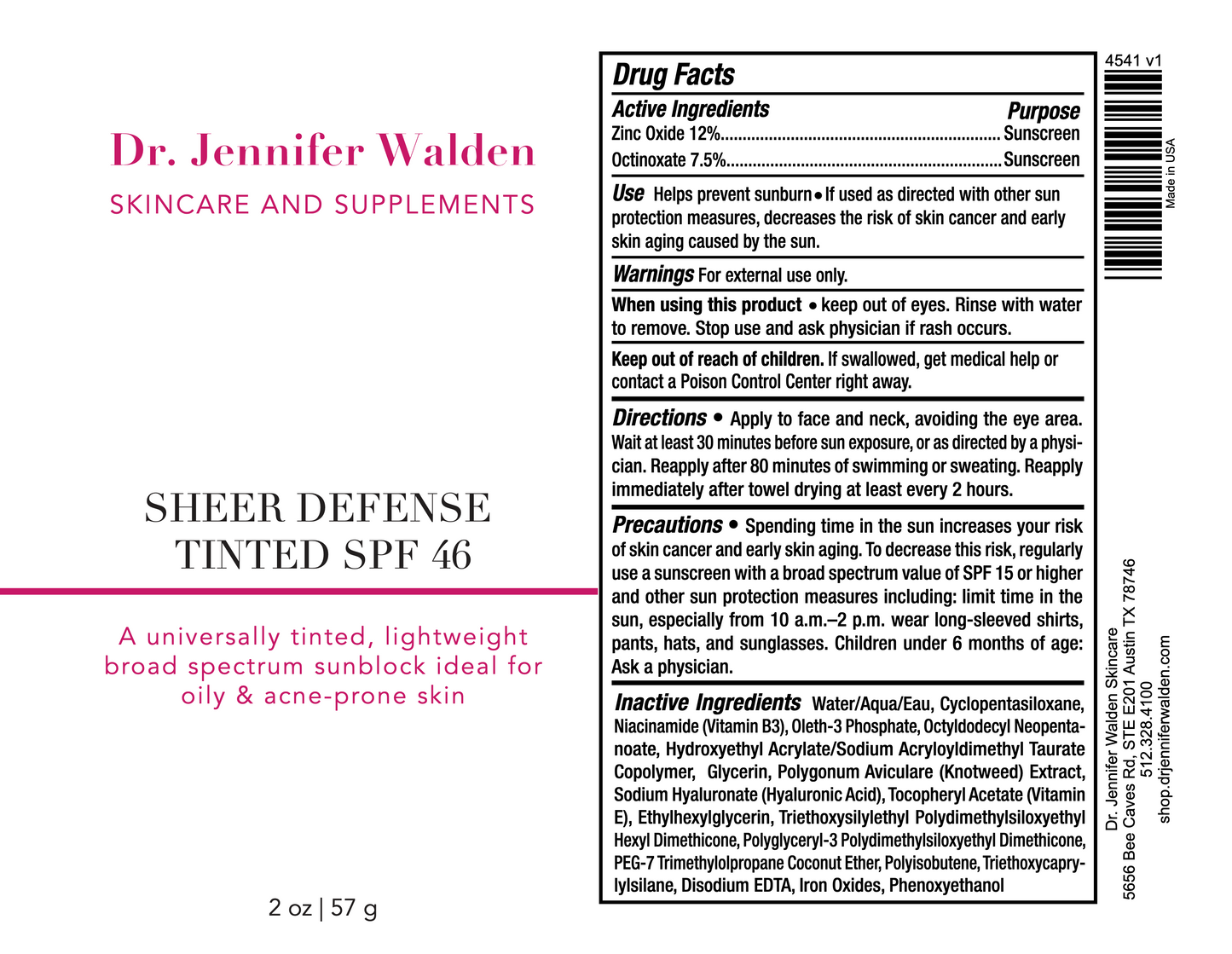 SHEER DEFENSE TINTED SPF 46-4