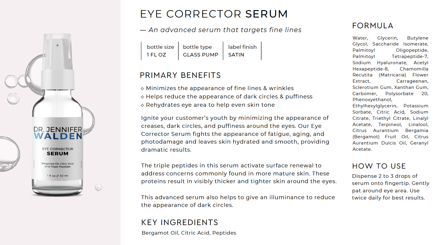 Eye Corrector Serum with Bergamot-3